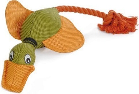 Игрушка для собак Beeztees Утка с канатом 45 см