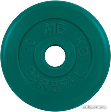 MB Barbell Стандарт 51 мм (1x10 кг, зеленый)