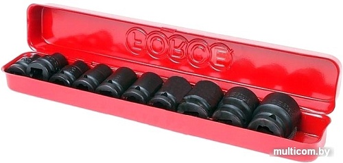 Набор торцевых головок Force 4109S (10 предметов)