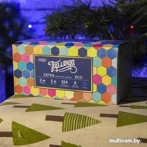 Световая сетка Luazon Сеть 224 LED 2х2 м (синий) 1585754