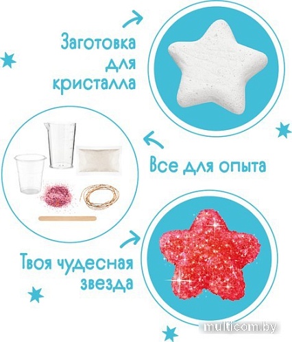 Набор для опытов Bumbaram Кристаллы. Чудесная звезда красная A121