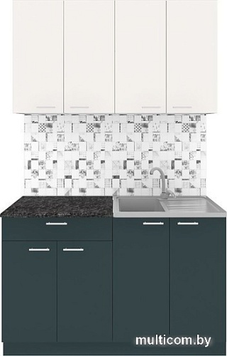 Готовая кухня Агута Альфа 1.6 (дуб пепельный/скандинавское дерево/кастилло темный)