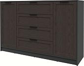 Тумба Интерлиния Концепт Тренд КТ-Т160 (антрацит/дуб английский)