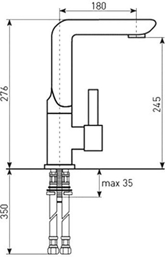Смеситель Zigmund & Shtain ZS 0900 (темная скала)