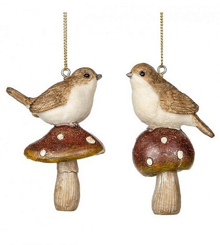 Елочная игрушка Goodwill Xmas 2023 Птица на грибе MC 37034