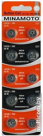 Батарейки Minamoto LR1130/390/AG10 10BP