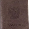 Обложка для паспорта Poshete 604-117K/NPK-BWB (коричневый)