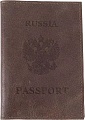 Обложка для паспорта Poshete 604-117K/NPK-BWB (коричневый)