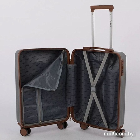 Чемодан-спиннер Grott 340-614/5-20 (светло-серый)