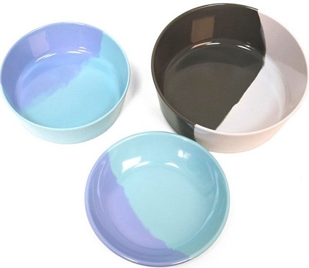 Миска TarHong Dual PE20772179 (бирюзовый/голубой)