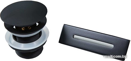 Донный клапан Vincea VDR-4B (черный)