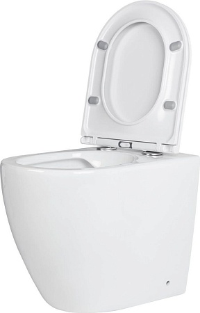 Унитаз приставной Roxen Antares в комплекте с инсталляцией Attach 5 в 1 967071 (кнопка: пастель бежевый)