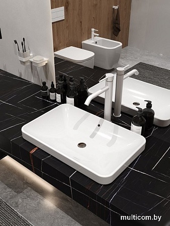 Умывальник Maxonor Pure Life Futuro PL-SK406C3-18 (6038) накладной (белый глянец)