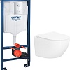 Унитаз подвесной Lauter Sulzdorf + GROHE Rapid SL 39504000 (белый с микролифтом)