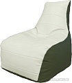 Кресло-мешок Flagman Бумеранг Б1.3-03 (белый/зеленый)
