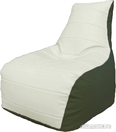 Кресло-мешок Flagman Бумеранг Б1.3-03 (белый/зеленый)