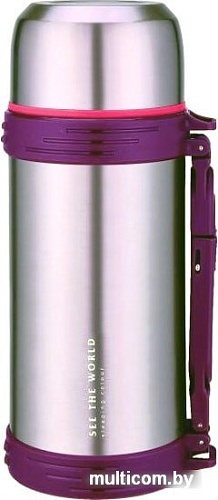 Термос Winner WR-8272 1.5л (нержавеющая сталь/фиолетовый)