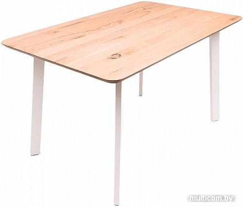 Кухонный стол ОКА Майон 130x80x74 (дуб натуральный/белый)