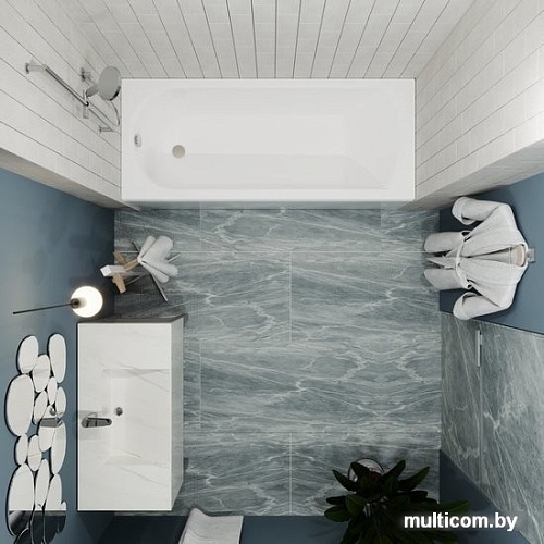 Ванна 1AcReal Дюна 150х70 (с каркасом и экраном)