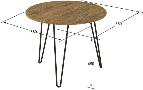 Журнальный столик Калифорния мебель РИД 430 (дуб американский)