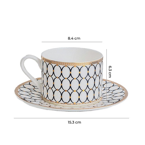 Чашка с блюдцем Mandarin Decor Версаль DS14F14306-250-2W