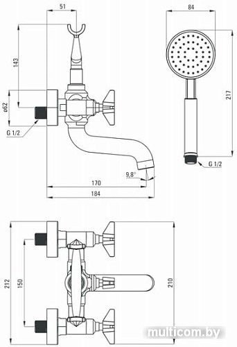 Смеситель Deante Temisto BQT 011D