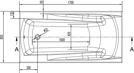 Ванна Cersanit Zen 170x85