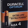 Батарейка DURACELL Optimum AAA 4 шт. LR03/MX2400 12BP