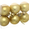 Елочная игрушка Серпантин Матовый шар 4 см 6 шт (золотистый) 183-838
