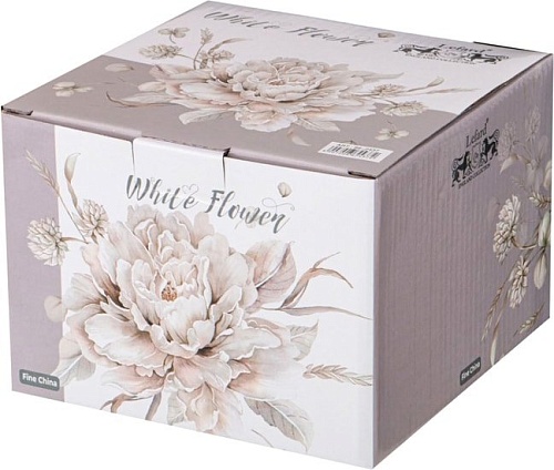 Ваза для фруктов Lefard Белый цветок 86-2437