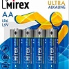 Батарейки Mirex Ultra Alkaline AA 4 шт LR6-E4