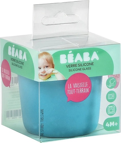 Beaba Verre Silicone Glass Blue 913434