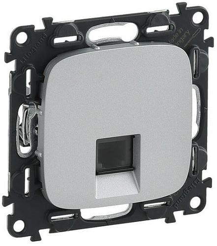 Розетка телефонная Legrand Valena Allure 753938 (алюминий)