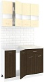 Кухня Кортекс-мебель Корнелия Экстра 1.2м без столешницы (венге светлый/венге)