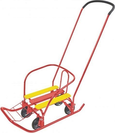 Санки-коляска Nika Ветерок 7 Универсал (алый)