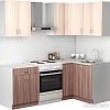 Готовая кухня S-Company Клео лайт 1.2x1.5 правая (ясень шимо темный/ясень шимо светлый)