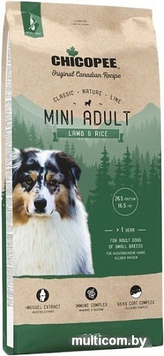 Сухой корм для собак Chicopee CNL Mini Adult Lamb & Rice 15 кг
