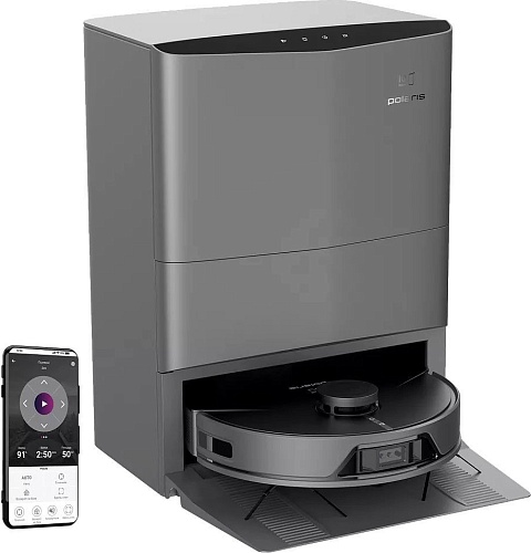Робот-пылесос Polaris PVCRAC 7750 WIFI IQ Home (серый)