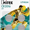 Батарейки Mirex CR2016 4 шт 23702-CR2016-E4