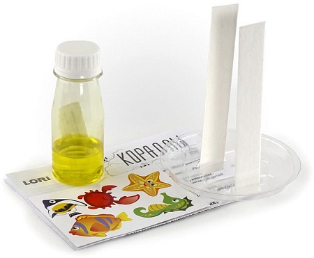 Набор для опытов Lori Кораллы. Желтый коралл Крк-003