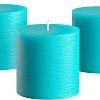 Набор свечей Мелт 75 мм (3 шт, бирюзовый)