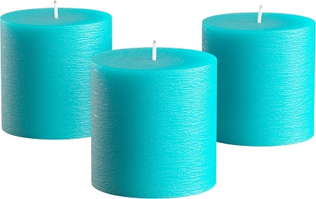 Набор свечей Мелт 75 мм (3 шт, бирюзовый)