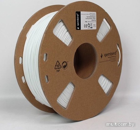 Пластик Gembird PLA FL 1.75 мм 1000 г (белый)