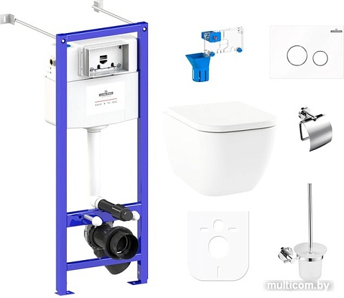 Унитаз Lavinia Boho Relfix One Rimless 9 в 1 97020143 (белое стекло)