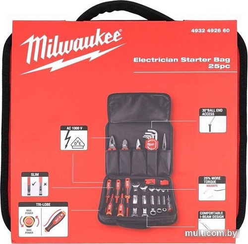 Набор домашнего мастера Milwaukee 4932492660 (25 предметов)