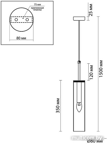 Подвесная люстра Odeon Light Klum 4695/1
