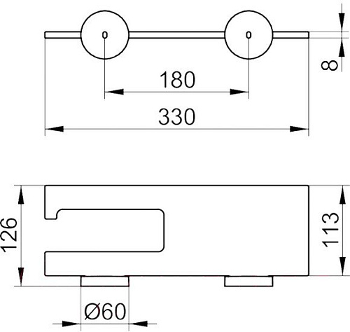 Держатель для туалетной бумаги Keuco Edition 90 19073018000