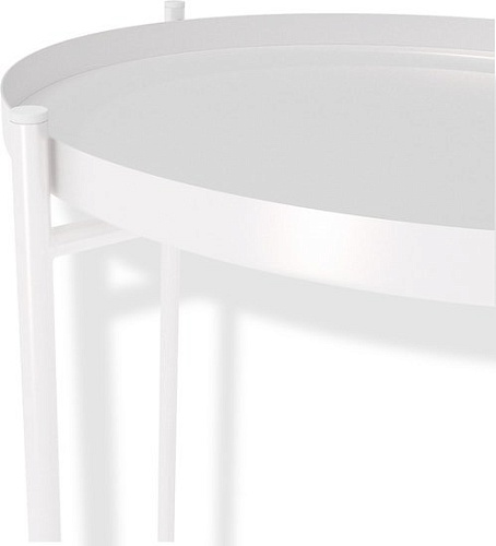 Журнальный столик Sheffilton SHT-CT8 (белый муар)