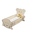 Кроватка для кукол Leader Toys Honey Bear 11592 (дерево светлое)