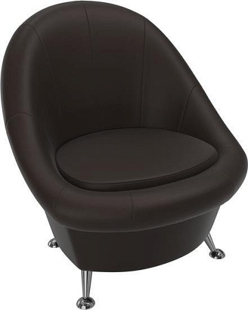Интерьерное кресло Mebelico 252 28242 (экокожа, коричневый)